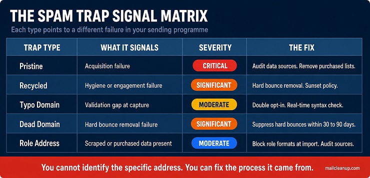 The Spam Trap Signal Matrix