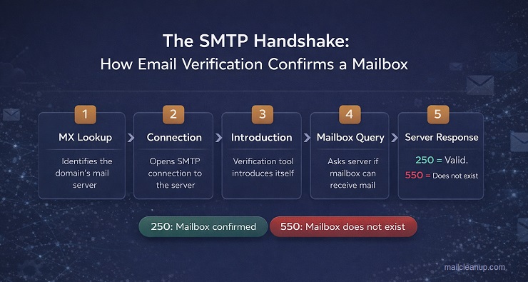 SMTP Handshake Process Diagram