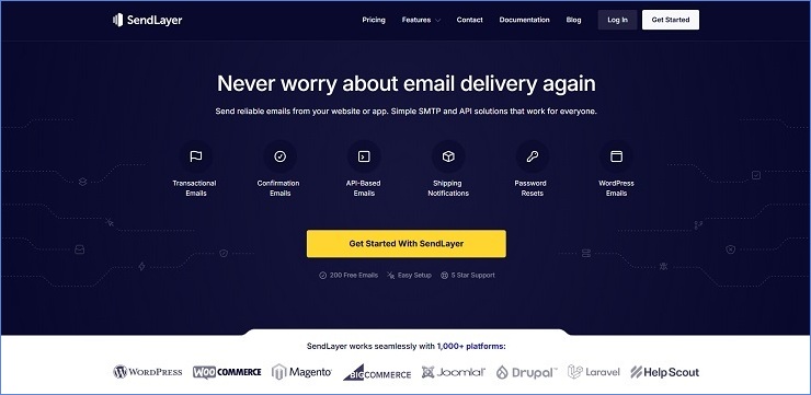 SendLayer - WordPress-Friendly SMTP2GO Alternative
