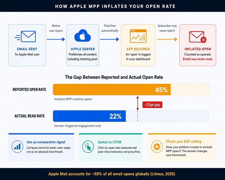 Apple Mail Privacy Protection Open Rate Inflation