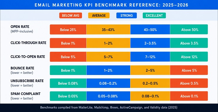 Email Marketing KPI Benchmark Reference