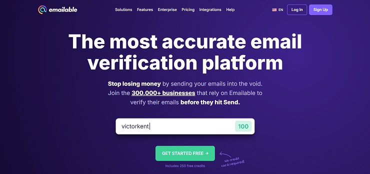 Emailable - Fastest Alternatives To Xverify