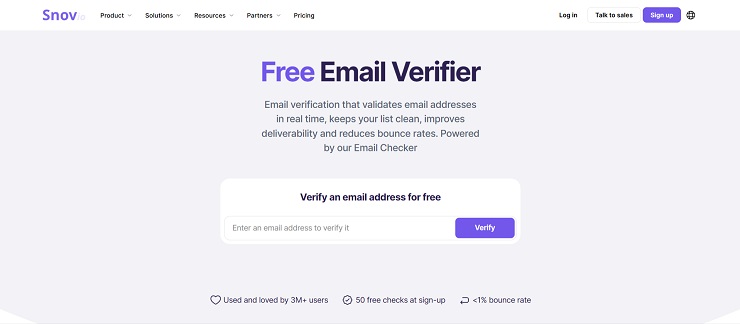 Snov.io - Free Email List Cleaning Software
