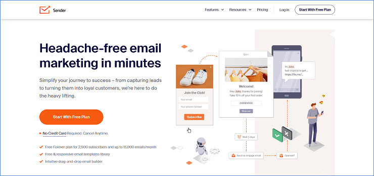 Sender - Best Free SendPulse Alternative
