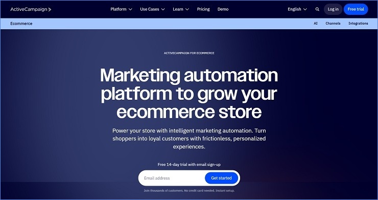 ActiveCampaign - Best EmailOctopus Alternative for CRM & Advanced Automation