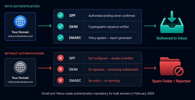Email Authentication - SPF, DKIM, DMARC Explained