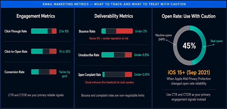 Email Marketing Metrics - Key Benchmarks