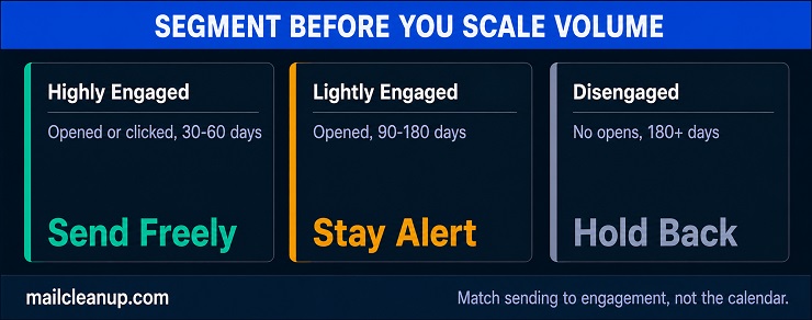 Spam Complaint Rate - Engagement Tier Segmentation Guide Diagram